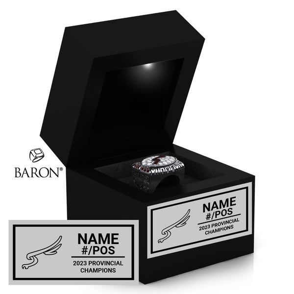 Frontenac SS Football 2023 Championship Black LED Ring Box