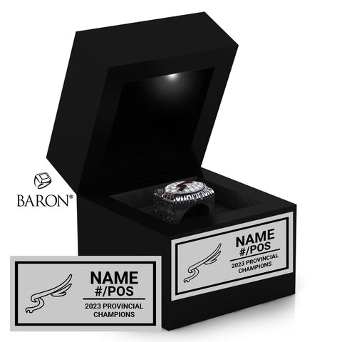 Frontenac SS Football 2023 Championship Black LED Ring Box