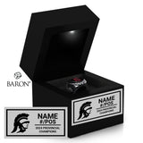 GMFA U18F Trojans Football 2024 Championship Black LED Ring Box