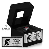 GMFA U18F Trojans Football 2024 Championship Black Window Ring Box