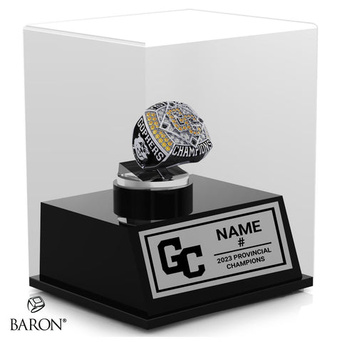 Garden City Fighting Gophers 2023 Championship Display Case