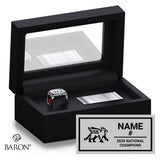 Guelph Gryphons Lacrosse 2025 Championship Black Standard Window Ring Box