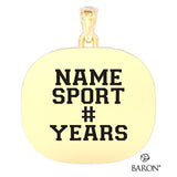 Guelph Gryphons Varsity Ring Top Pendant - Design 2.10