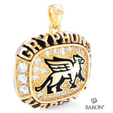 Guelph Gryphons Varsity Ring Top Pendant - Design 2.10