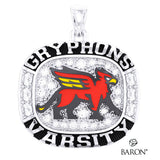 Guelph Gryphons Varsity Ring Top Pendant - Design 2.7