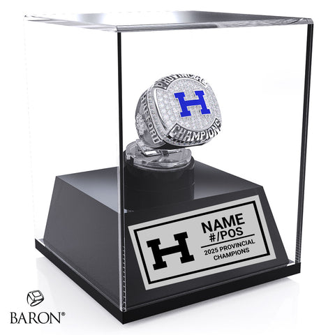 Hafford High School Football 2025 Championship Display Case