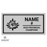Halton Hills Bulldogs U17 Lacrosse 2025 Championship Black LED Ring Box