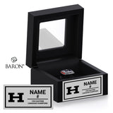 Hamilton Hurricanes Football 1993 Championship Black Window Ring Box