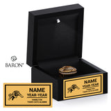 Hamilton Tiger-Cats Alumni Black LED Ring Box