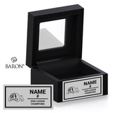 Hinton Bulldogs Hockey 2026 Championship Black Window Ring Box