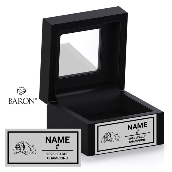 Hinton Bulldogs Hockey 2026 Championship Black Window Ring Box