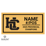 Holy Cross Football 2025 Championship Black LED Ring Box