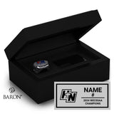 Holy Names High School Football 2024 Championship Black Standard Window Ring Box
