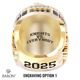 Holy Names High School Football 2025 Championship Ring - Design 4.10