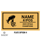 Holy Names High School Football 2025 Championship Black Window Ring Box