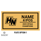 Holy Names High School Football 2025 Championship Black Standard Window Ring Box
