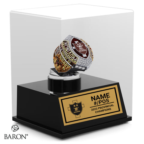 Holy Rosary High School Raiders Football 2023 Championship Display Case
