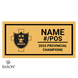 Holy Rosary High School Raiders Football 2023 Championship Black Window Ring Box