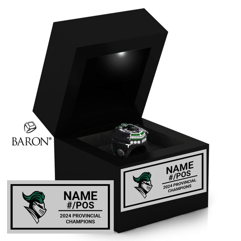 Holy Trinity Academy Football 2024 Championship Black LED Ring Box
