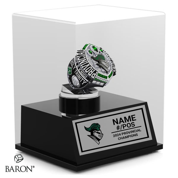 Holy Trinity Academy Football 2024 Championship Display Case