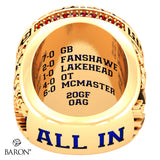 Humber College Men's Hockey 2024 Championship Ring - Design 1.3