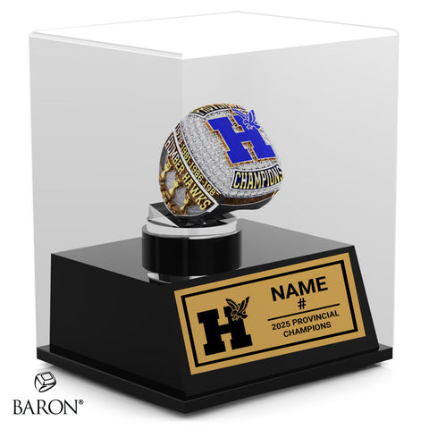 Humber College Hockey 2025 Men's Championship Display Case