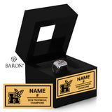 Humber College Hockey Women's 2024 Championship Black Window Ring Box