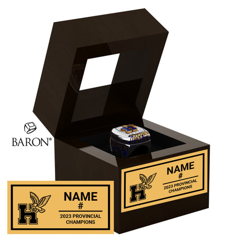 Humber College Hockey 2023 Championship Window Ring Box