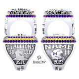 Huronia Stallions U16 OSFL 2023 Championship Ring - Design 4.6 *50% BALANCE*