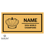 ICU World Cheerleading 2026 Championship Black Standard Window Ring Box