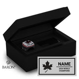ICU World Cheerleading 2024 Championship Black Standard Window Ring Box