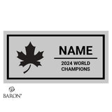 ICU World Cheerleading 2024 Championship Black Standard Window Ring Box