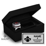 IFAF U20 Football Canada 2024 Championship Black Standard Window Ring Box