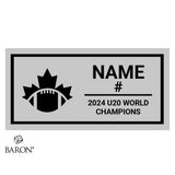 IFAF U20 Football Canada 2024 Championship Black Window Ring Box
