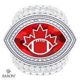 IFAF U20 Football Canada 2024 Championship Ring - Design 2.1 (Coach Ring)
