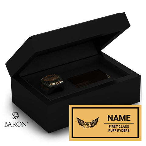 Jerome Hunter Championship Black Standard Window Ring Box