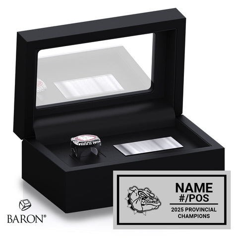John Barsby Football 2025 Championship Black Standard Window Ring Box