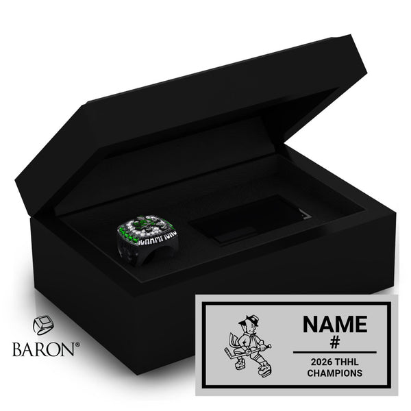 Killarney Shamrocks Hockey 2026 Championship Black Standard Window Ring Box