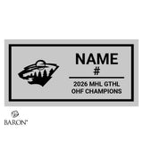 LPC Wild Hockey U15 2026 Championship Black LED Ring Box