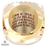 Lacrosse Canada Men's U20 World Lacrosse 2025 Championship Ring - Design 4.3