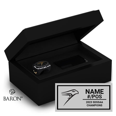 Lively Football 2023 Championship Black Standard Window Ring Box
