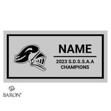 Lo Ellen High School Football 2023 Championship Black Standard Window Ring Box