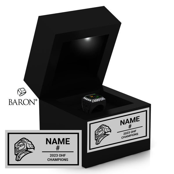 London Jr Knights U15 2023 Championship LED Ring Box