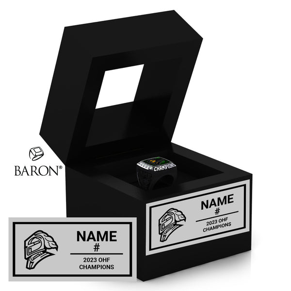 London Jr Knights U15 2023 Championship Window Ring Box