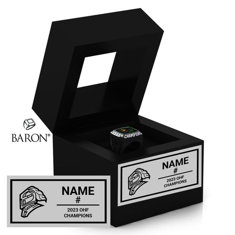 London Jr Knights U15 2023 Championship Window Ring Box
