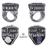 London Junior Mustangs U14AA Football 2025 Championship Ring - Design 2.3