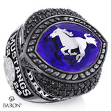 London Junior Mustangs U14AA Football 2025 Championship Ring - Design 2.3