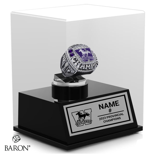 London Junior Mustangs U16 Women’s Tackle 2023 Championship Display Case