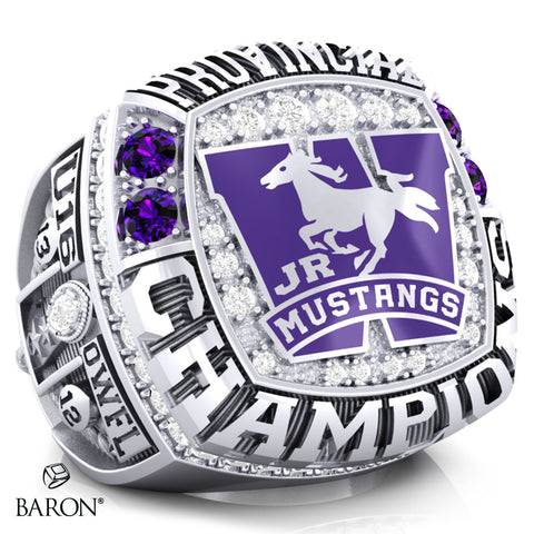 London Junior Mustangs U16 women’s tackle - 2023 Championship Ring - Design 1.3