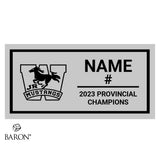 London Junior Mustangs U16 Women’s Tackle 2023 Championship Black Standard Window Ring Box